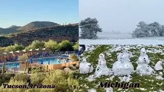 Mi ESPOSO les  GRABA VLOG +  NUESTRO PRIMER SNOWMAN del INVIERNO