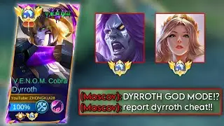DYRROTH NEW SECRET TRICK TO DOMINATE MARKSMAN AND HEALER ENEMIES! DYRROTH BEST BUILD and EMBLEM 2024