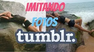 Imitando FOTOS TUMBLR na PRAIA - 해변에서 사진 찍기