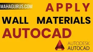 Apply Material on Walls in AutoCAD- Wall Material in Autocad Tutorial