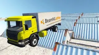 Death Trucks Falls Crashes - BeamNG.drive