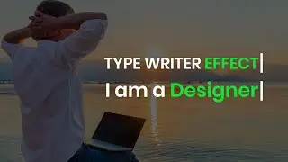 Awesome Typewriter Effect CSS  HTML & CSS | CSS Animation Effects | Code4Education (2020)