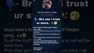 Trusted store guys.. 🤧✨and you all can dm admin freely any anytime or anywhere if needed any help..🙌