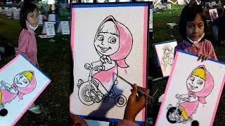 Mewarnai Masha And The Bear Di Bazar
