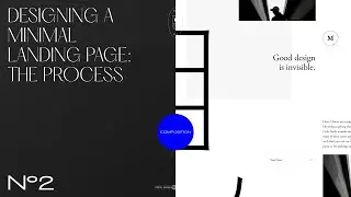 Designing a minimal landing page: the process - Part Nº2 - Web Design tutorial