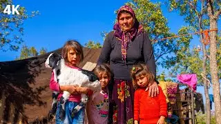 Mountain Life Without Electricity - The Challenging Life of Nomadic Turks | Documentary-4K