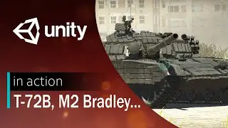 T-72B, M2 Bradley and other my models in Unity | @ksistofjusel86