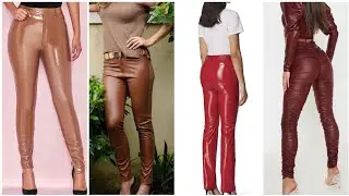 Most likely women latex pants and leggings patterns