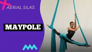 Easy and Beautiful AERIAL SILKS Pose for Beginners - Maypole