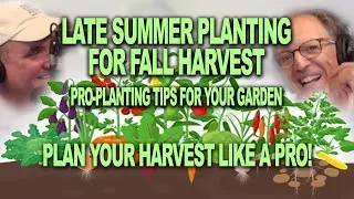 Late Summer Planting For Fall Harvest | Pro-Planting Tips for your Garden | DIY