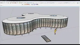 How to Apply  Pattern or Window Frame On Curve Surface in SketchUp