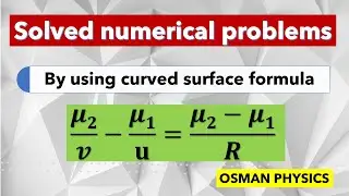 Model problems by using Curved surface formula