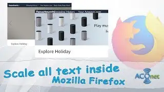 How to scale all text inside Firefox web browser?
