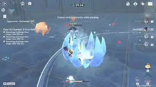 Xiangling wants to jump and plunge like Xiao...