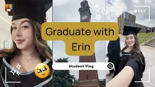 Graduate with Erin 👩‍🎓  | UoB student video #UniversityOfBirmingham #Graduation #UoB
