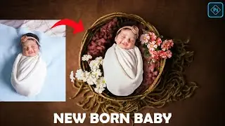 Baby Photo Editing | New Born Baby Photo Manipulation Photoshop Tutorial | Prasad VFX Studios