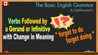 Verbs Followed by a Gerund or Infinitive with Change in Meaning
