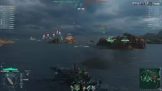 Montana 261k damage 5 kill and Detonate the enemy Yamato