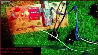 JSN-SR04T WATERPROOF ULTRASONIC SENSOR WITH ARDUINO INTERFACE OLED || ARDUINO PROJECT