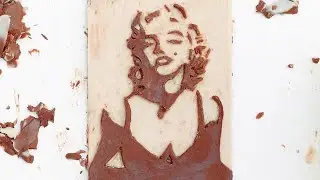 SATISFYING Marilyn Monroe Chocolate Carving 