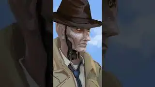 Painting Nick Valentine 