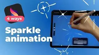 How to Draw & Animate 4 Types of Sparkle in Procreate Dreams – Beginner Tutorial!