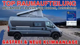 6 m Van gasfrei mit TELECO Klimaanlage & Aufstelldach / GASFREI, MegaMobil Mega Classic 600 Citroen