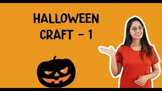 DIY HALLOWEEN CRAFT #halloween #craft #diy #art #easycraft #simple #kids #kidsvideo #learn