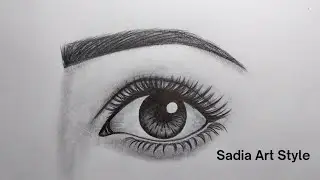 How to draw a realistic eye for beginners || Pencil sketch for beginners 