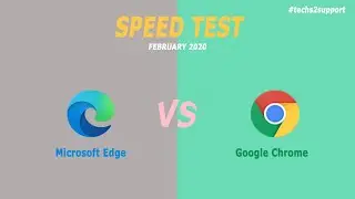 Edge vs Chrome Speed Test | 2020