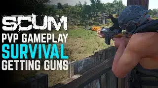 SCUM 0.5 gameplay 2021 | PvP survival episode 2 | Getting guns