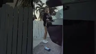 TESLA CRASHED BY NEIGHBOR