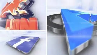 Glossy 3D Logo Animation
