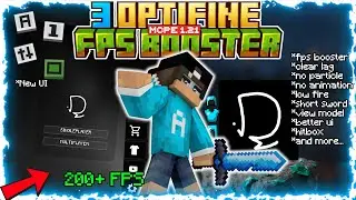FPS BOOST‼️ BEST 3 OPTIFINE CLIENT TERBARU UNTUK MCPE 1.21+ New UI, No Particle, Clear Lag!!