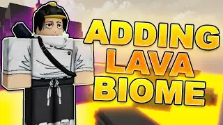 BUILDING A LAVA BIOME In My CUSTOM Jujutsu Shenanigans MAP...