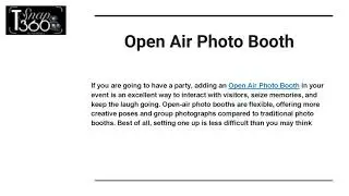 How to Set Up an Open Air Photo Booth in Five Easy Steps