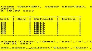 how to insert date and null values in mysql table using sql command dml