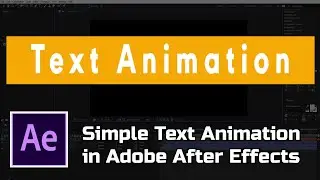 Text Animation in After Effects- After Effects Tutorial