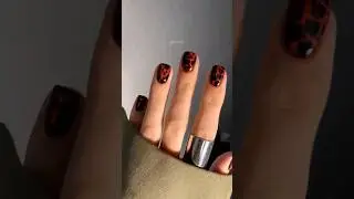 Стемпинг на черный цвет. Swanky стемпинг #дизайнногтей