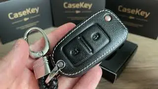 Кожаный чехол для ключа Volkswagen, Skoda, Seat, ключ №1, casekey