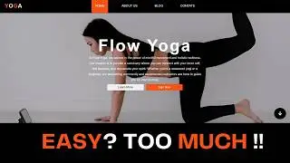 Yoga Website Landing Page Using HTML & CSS
