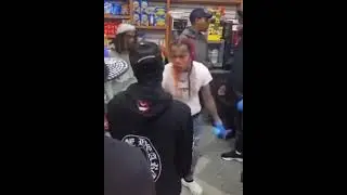6ix9ine Back Outside In NYC Bodega Making Music Video | MAZZYTV
