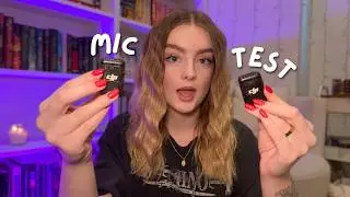 ASMR mini mic test 💕 with ear to ear whispers and mouth sounds