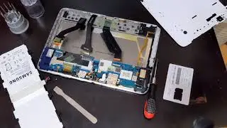 Samsung Galaxy note 10.1 замена аккумулятора.