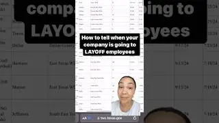 🚨This is how to tell if your company is planning layoffs!🤯 #layoffs #workforce