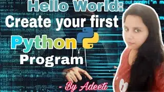 How do you write a first program in Python? First python program in pycharm IDE.