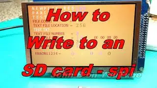 Writing To an SD Card with SPI, Data Logger to SD Card. Programmed in C