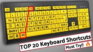 Try TOP 20 Amazing Computer Shortcut Keys to Save your Time