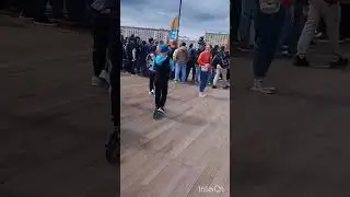 Московские зарисовки в парке Горького выходной