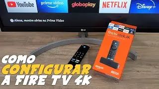 Como CONFIGURAR e USAR FIRE TV STICK 4K na TV - Passo a passo!
